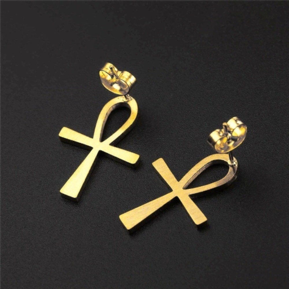 Ankh Earrings - Picture 2 of 2